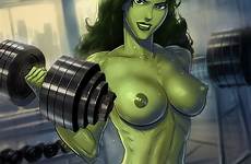 hulk she pumping iron nude sunsetriders7 hentai sexy naked luscious fantasic outfit four marvel deviantart workout foundry comic red gym