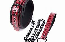 collier soumission laisse crocodile collars embossed adult leash fetishs nedgy