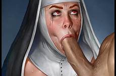 nun hentai artist commission blowjob nude xxx comic sex rule34 rule holy sucking red artwork cross big outfit foundry crucifix
