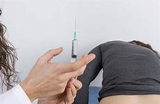 doctor injection vaccination buttocks female patient stock making similar