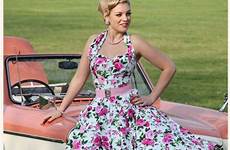 swing topvintage halter kleid kiezen gemerkt