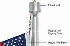 halyard flagpole concord halyards