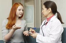doctor girl teens visits sex teen puberty adolescent hpv child visit need vaccinations sick thermometer gynecologist complaining symptoms them stagnate