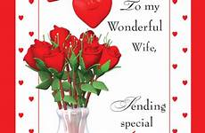 wife roses red family card beautiful
