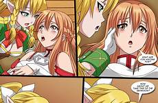 sao sword online hentai asuna leafa comic enchanted meal palcomix suguha yuuki elf comics yuri kissing rule34 alfheim fairy xxx