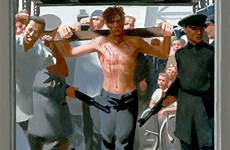 jesus execution gay blanchard christ douglas passion his painting cross goes vision doug paintings nailed beaten wall