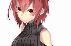 anime hair short red sweater girls eyes redhead cartoon wallpaper mangaka mouth clothing illustration hd