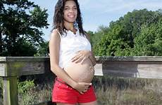 pregnant outdoors woman young stock depositphotos