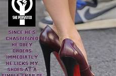 chastity heels supremacy louboutin