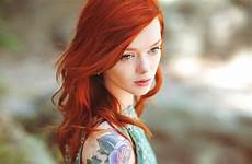 redhead girls suicide lass tattoo model women face kennedy julie