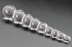 anal beads glass butt toys crystal men dildo plug 180mm female adult women toy