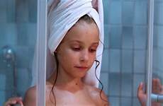 little shower girl girls towel stock douching shutterstock footage her door smiling opens
