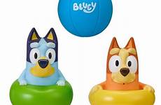 bluey squirters bath toys figurines 3y bingo 3pc toy children water kids set themarket
