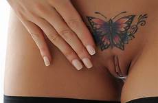 pussy tattoo butterfly sexy lips shaved hot leggings smooth