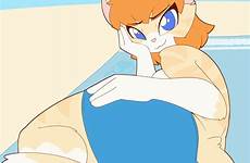 furry skirt anthro female xxx gif pussy ass flashing lift animated alfa995 short rule34 eyes closed solo queen blue 34