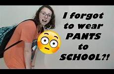 forgot wear pants school story