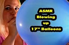 asmr blowing balloons