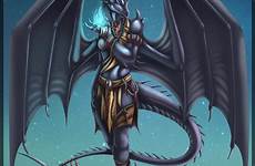 anthro dragoness dragonborn commission alien dragons anthropomorphic ulario spyro