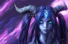 draenei warcraft horned horns evil wallpapersafari mädchen scared macabre skeleton skull code 2560