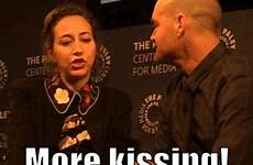 gif man kissing kristen earth last paley schaal center giphy forte will gifs everything has find share