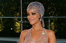 rihanna dress through music video thong getty wears glamour seethrough reprised matching wear famous did she most look just her