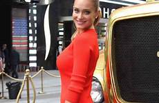 hannah davis dress mini red square times york heels ny tight dresses gotceleb hawtcelebs post back theplace2