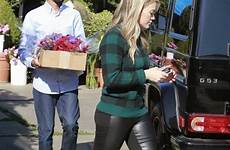 hilary duff leggings leather flashing butts tight pants gossip celebrity celebrities
