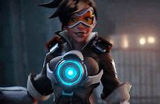 overwatch tracer gif hentai emily gifs side tumblr pose videogame recall blink