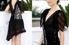 natalie portman bum flashes 68th frock rodarte cheeky through dior