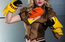 barbara dunkelman sexy roosterteeth youtubers rooster teeth yang character anna hunter leave costume achievement wiki