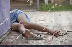 unconscious playing female model street victim shutterstock stock search