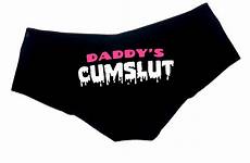 daddys slut panties cum underwear boy cumslut ddlg clothing booty slutty bachelorette panty womens short gift funny sexy