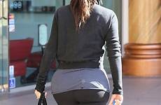 kim kardashian gym derriere bottom spandex leggings her pants behind daily mail limit sex workout shapely kourtney mailonline loves exclusive