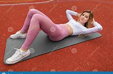 sit leggins doing sporty abdominal attractive coated strength