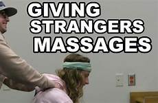 giving strangers massages prank