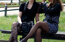pantyhose outdoors tights heels dress skirt girl elegant women flats park dressed visit woman fashion inner strength