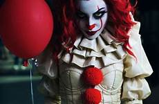 pennywise cosplay costume clown halloween costumes mujer girl disfraces scary sexy miedo female disfraz payaso joker women maquillaje terror featuring