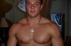 frat shirtless hunk jock muscular 4x6