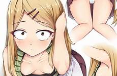hentai anime downblouse blonde kashi dagashi slip shirt bra panties gelbooru armpits hair areola edit nipples endou saya original options