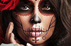 dead makeup skull sugar mexican halloween