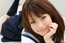 gravure idol ryo japanese kanesaki sexy girl school uniform fashion sofa shoot part jav hot