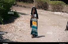 mandingo girl alamy stock tribe young mandinka walking village through her