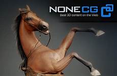 horse 3d animated model nonecg models