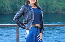 leather jeans flickr boots women blue pants denim jackets article lederjeans outfit fashion artículo damen