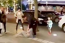 wife cheating man chinese shocking girl his her china beats crying mother young their daughter hit gets while child moment