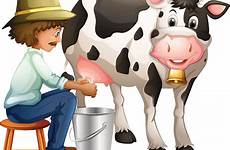 milking melken ordenha mungitura farmer kuh cows traire leite tirando landwirt ilustração kühe karikatur blueringmedia cowing vetoriais fazendeiro vetores vektoren
