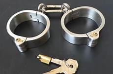 steel bondage handcuffs stainless sex hand cuffs bdsm lock restraints restraint type toys sextoys slave harness oval locking fetish wear