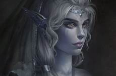 elves queen character portraits helia corena dnd elfos mitologia priestess aurelia pale medieval seres mysyfybooks
