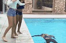 gif pool friend drowning funny gifs animated giphy fail girls boy imgur friends save reddit