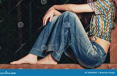 barefoot jeans shot